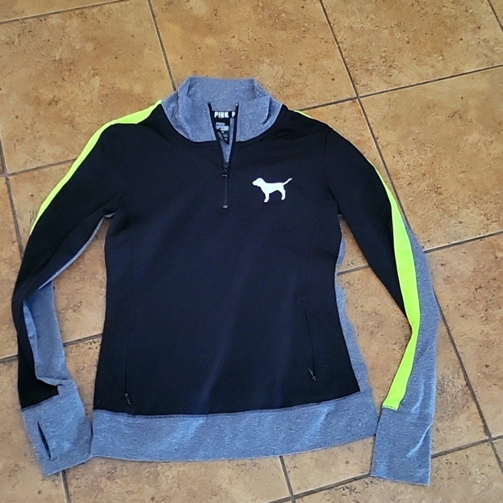 Pink half zip